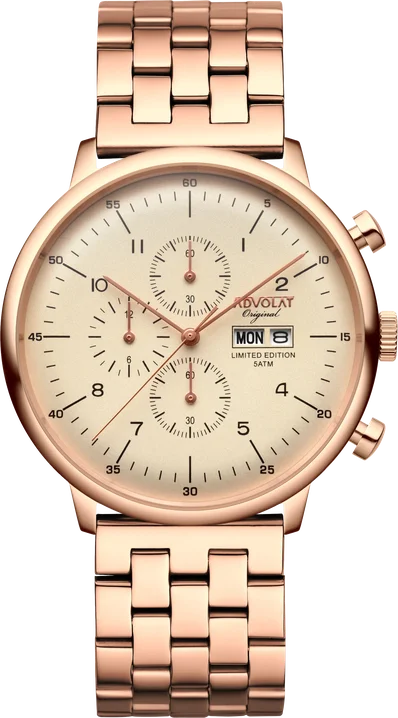 Bauhaus Uhr BAUHAUS 1 Chronograph 80008/1RG-M4
