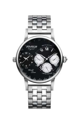 Oversized watch WORLD TIME 86003/2-M2 thumb